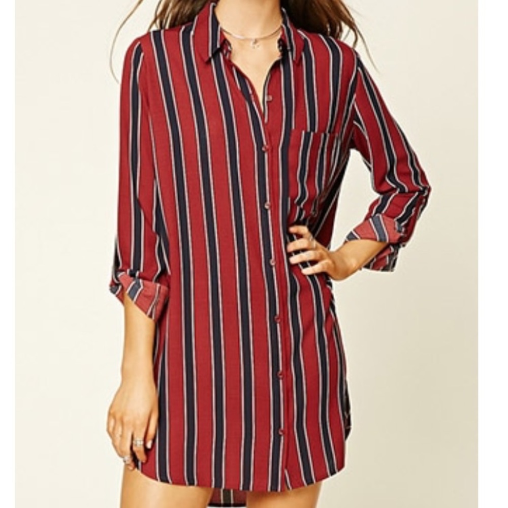 NWOT striped shirt dress