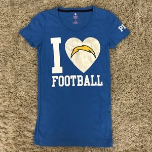 PINK Chargers Tee