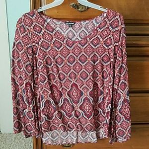 Long sleeve printed shirt
