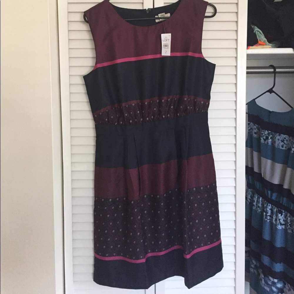 NWT beautiful Loft dress, size 2