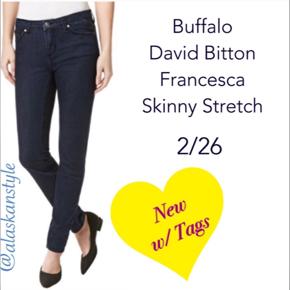 ⤵️Buffalo David Bitton Francesca Skinny Jeans🆕 2