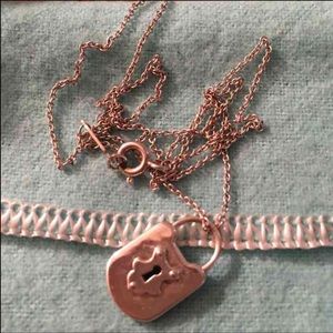 Authentic T & Co Lock Necklace