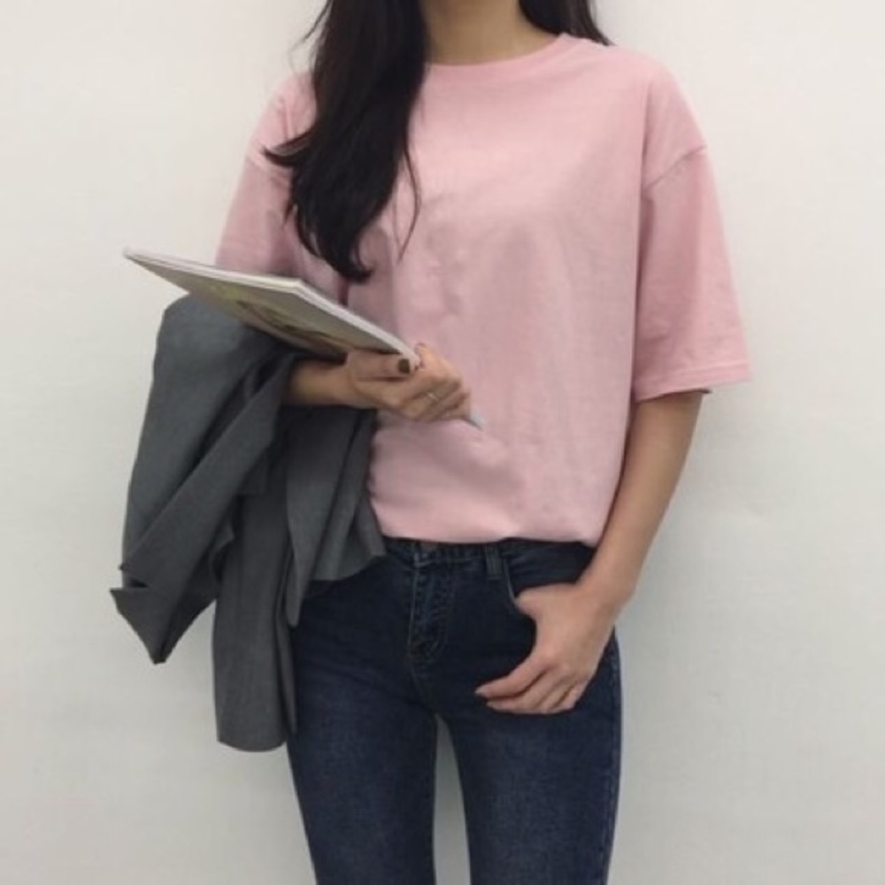 Dusty rose pink tee