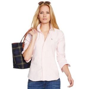 Ralph Lauren Slim Fit Pink Stripe Button Down
