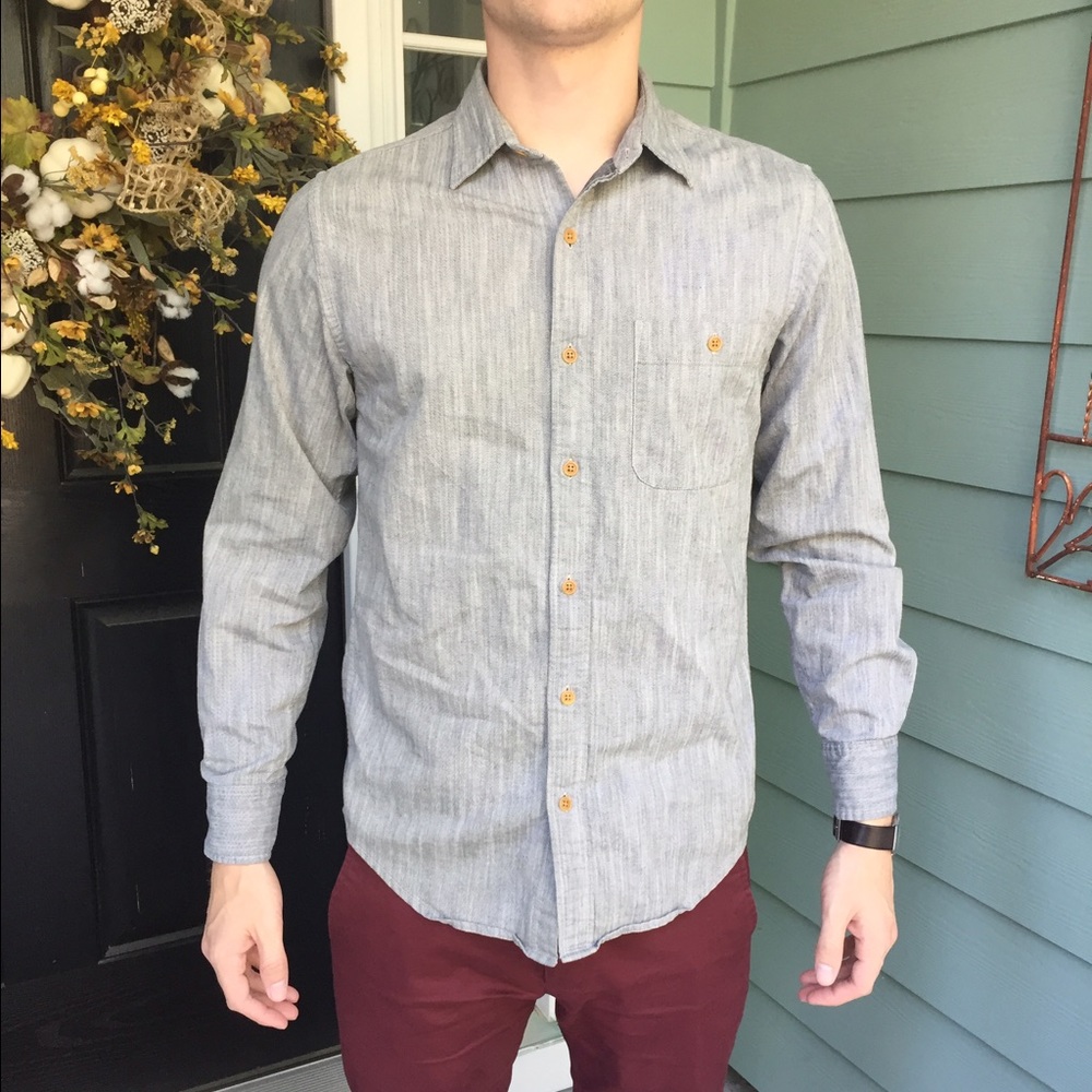 Jcrew Men's Gray Button Down