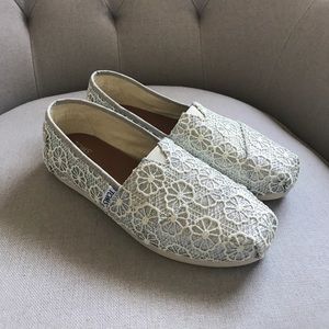 Silver glitter Toms