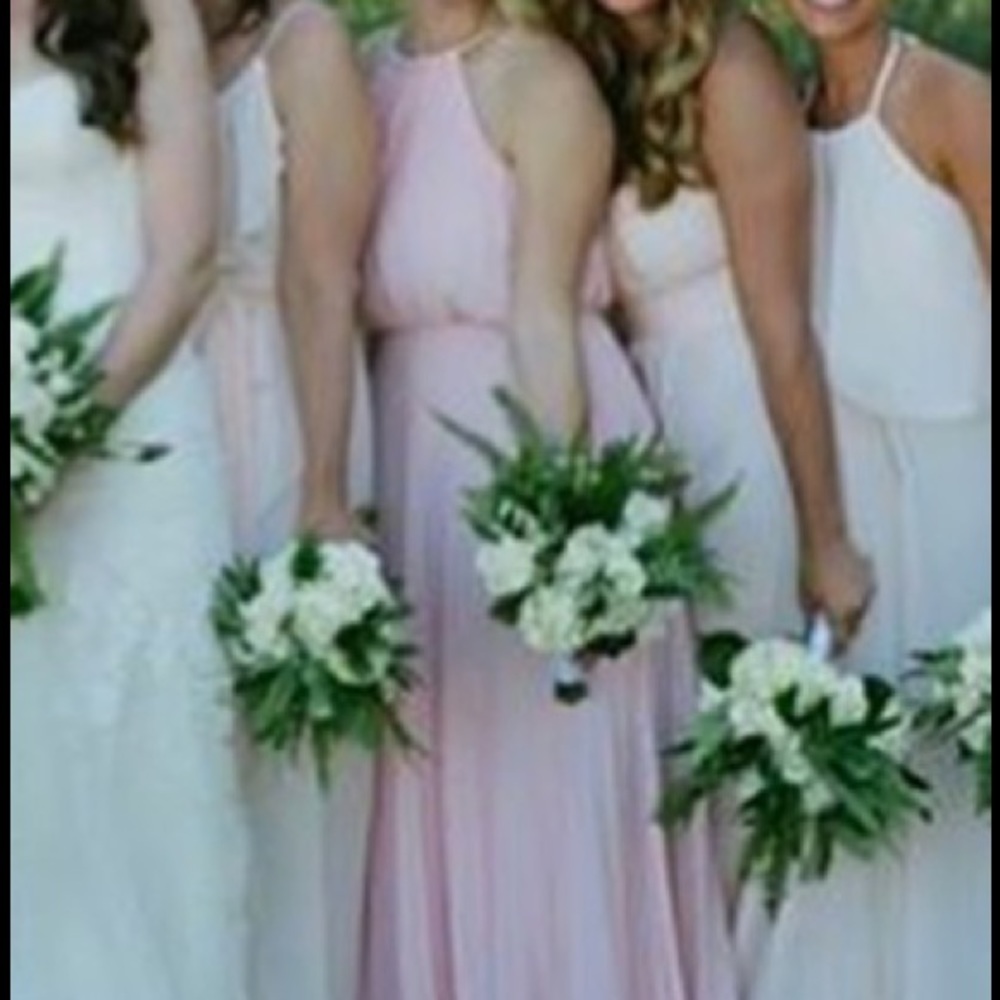 Bariano Blush Bridesmaid dress