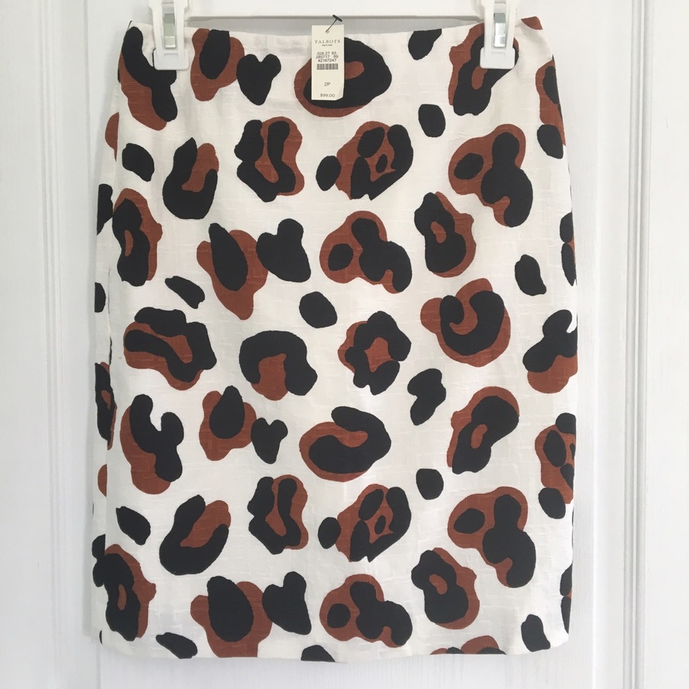 NWT Leopard pencil skirt