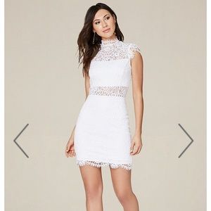 White Lace BEBE Dress - Size 2