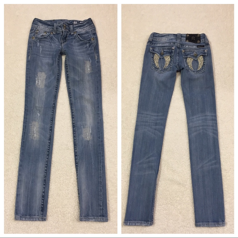 Miss Me Angel Wing Skinny Jeans