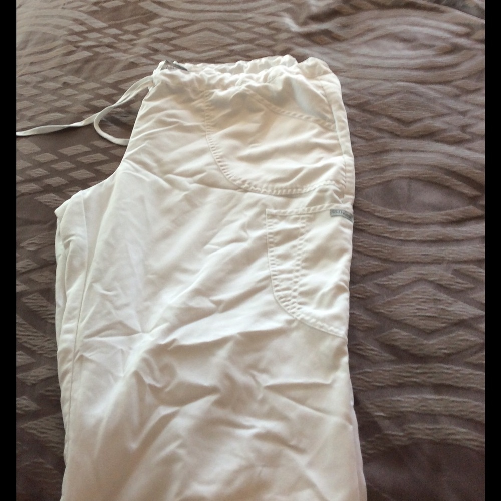 White greys anatomy scrub pants