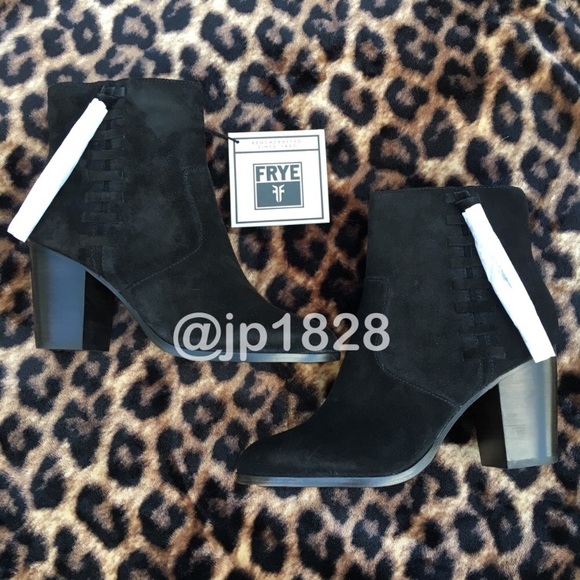 HP!🎉5🌟Rated! NIB Frye Tassel Booties - Black - Picture 2 of 8