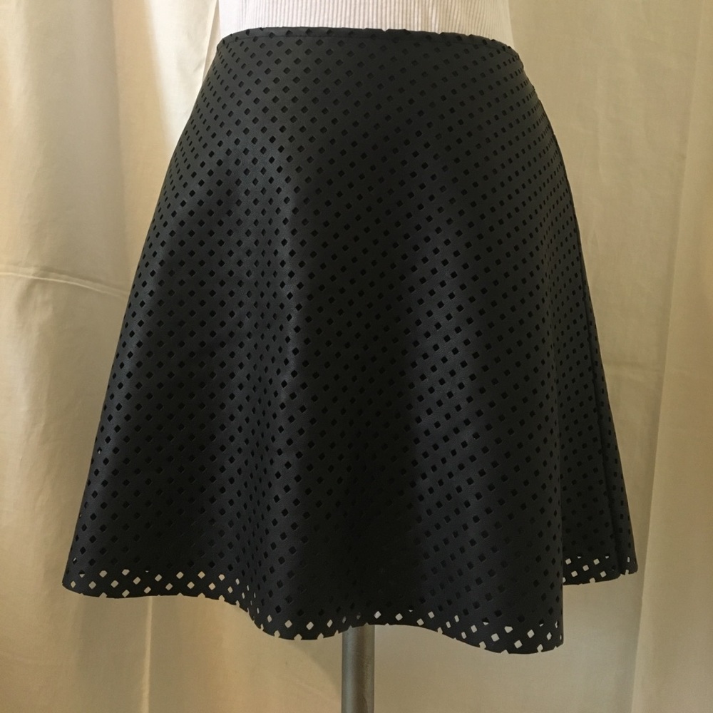 BCBG Generation perforated leather skirt size 6