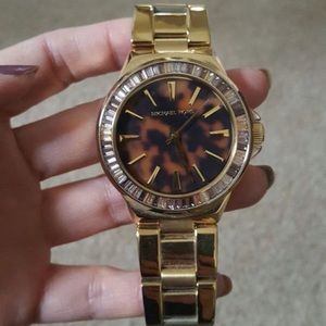 Michael Kors 40mm Tortoise and Crystal watch