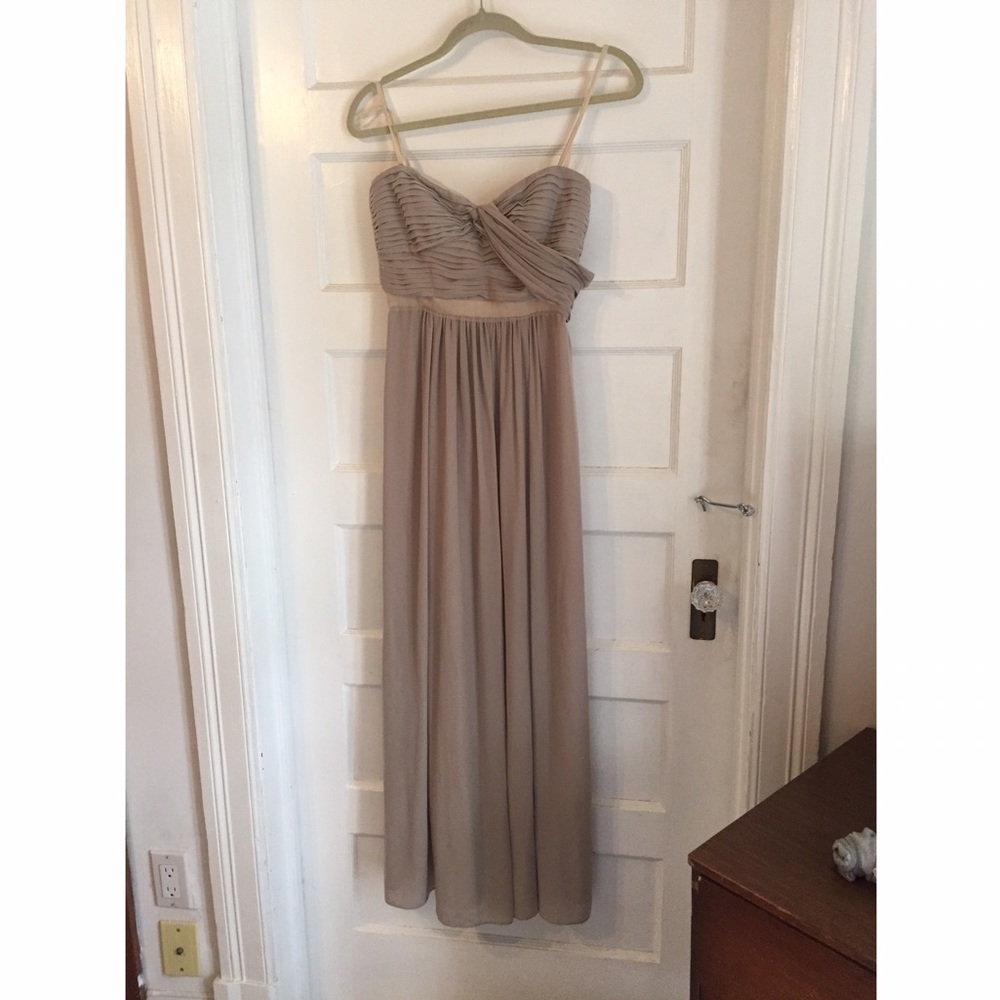 BCBG Max Azria Champagne Jamille Gown
