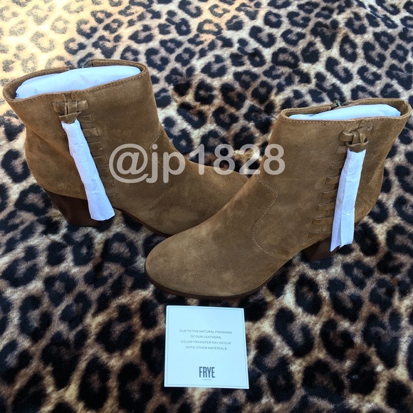 HP!🎉5🌟Rated👍🔥NIB Frye Tassel Booties-Chestnut - Picture 3 of 8
