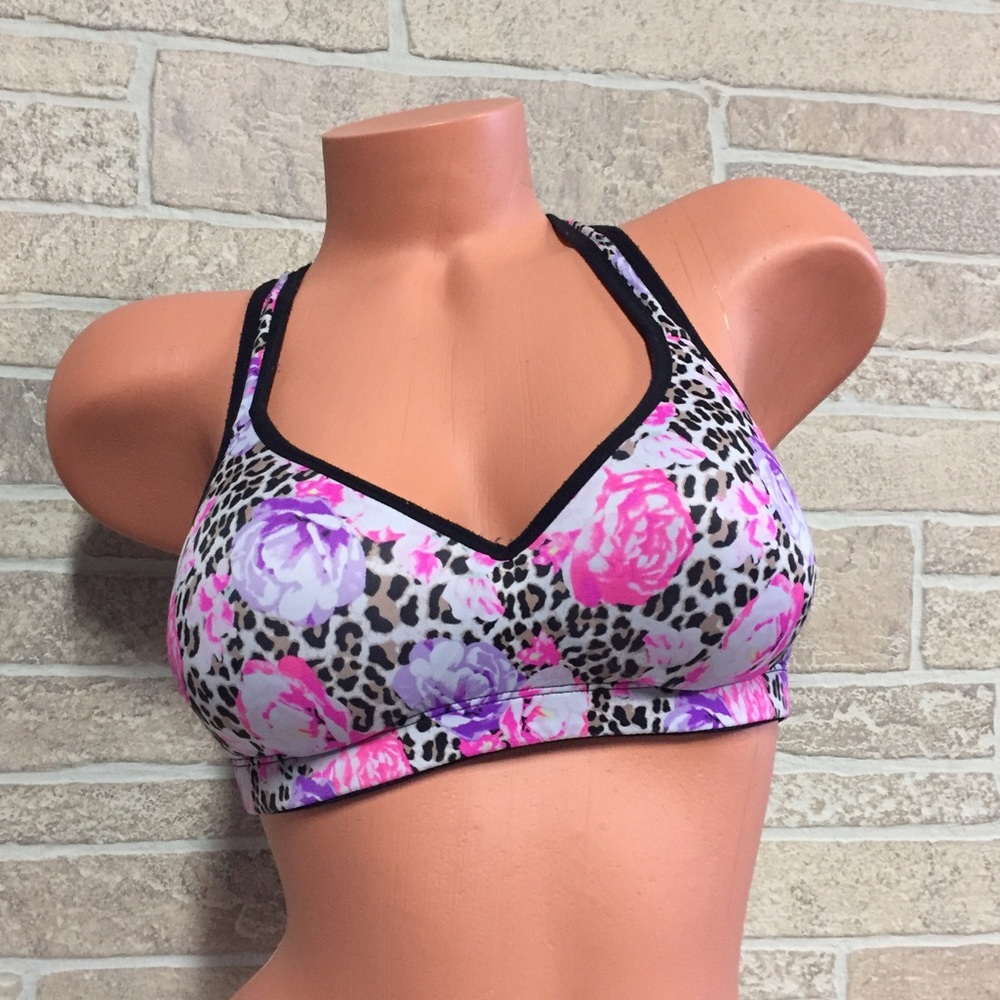 •Pink• Leopard Yoga Bra - Picture 3 of 6