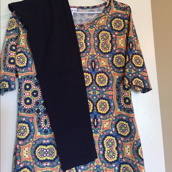 SOLD - LuLaRoe Julia dress size small - Picture 6 of 7