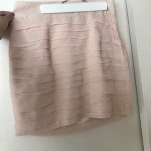 Express blush pink mini skirt