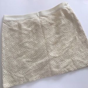 EUC J.Crew Lace Mini, Sz 10