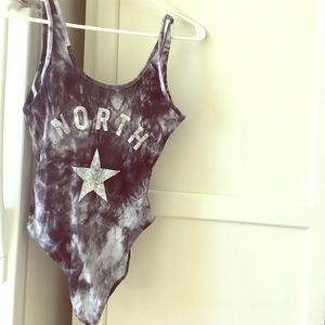 gray tie dye pacsun bodysuit