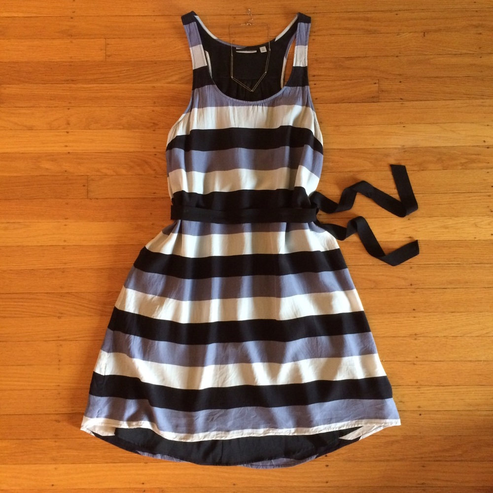 Halogen wide stripe dress - Picture 2 of 5