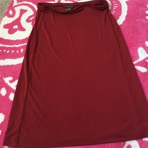 Red Midi Skirt