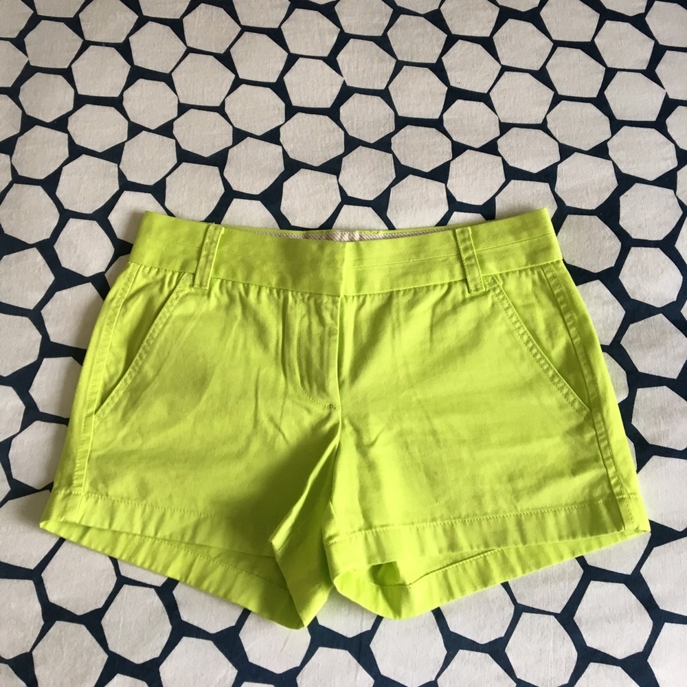 J.Crew Chino Shorts- Lime Green