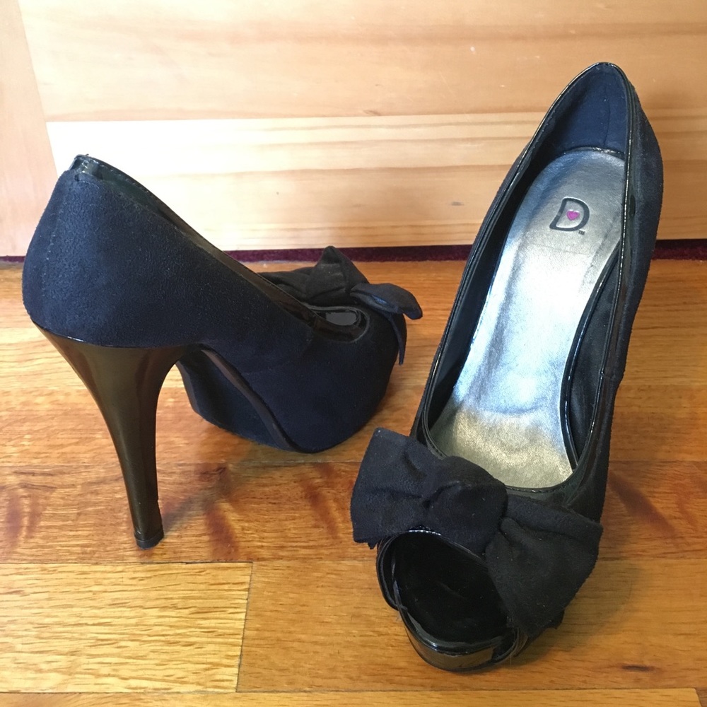 2 FOR $13✨ Bow Tie Peep Toe Stiletto Heels