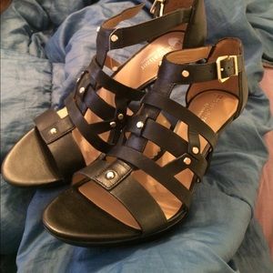 Cage heel sandals