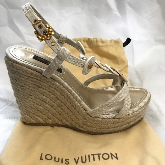 Louis Vuitton Shoes | Louis Vuitton Wedges | Poshmark