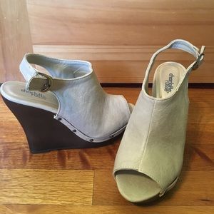 2 FOR $14✨ Charlotte Russe Peep Toe Wedges