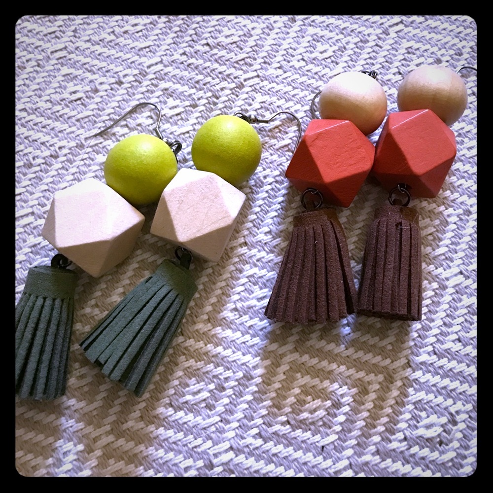 Wooden earring