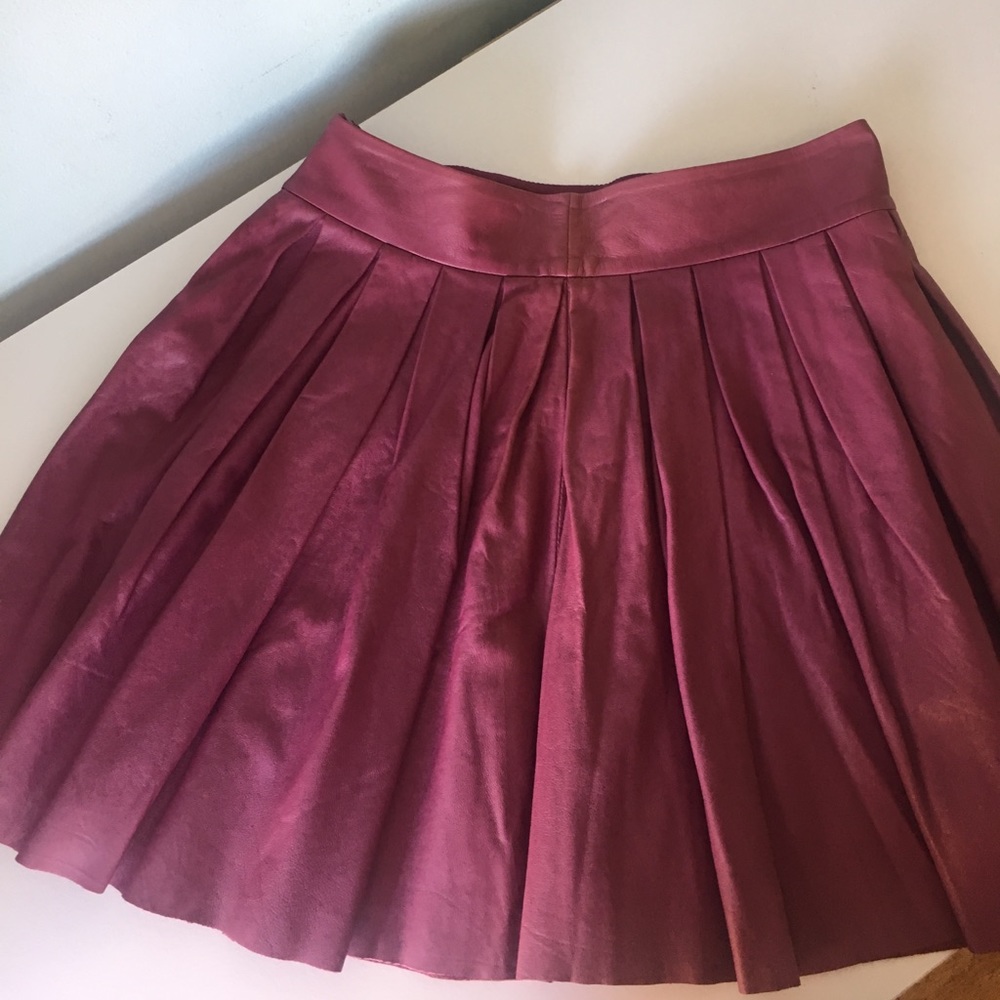 Alice and Olivia leather skirt, size 0