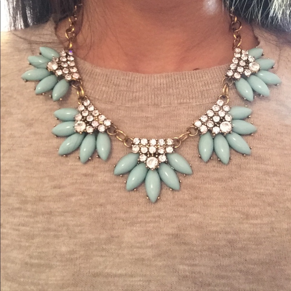 Saks Fifth Avenue Necklace - Blue with Crystals!