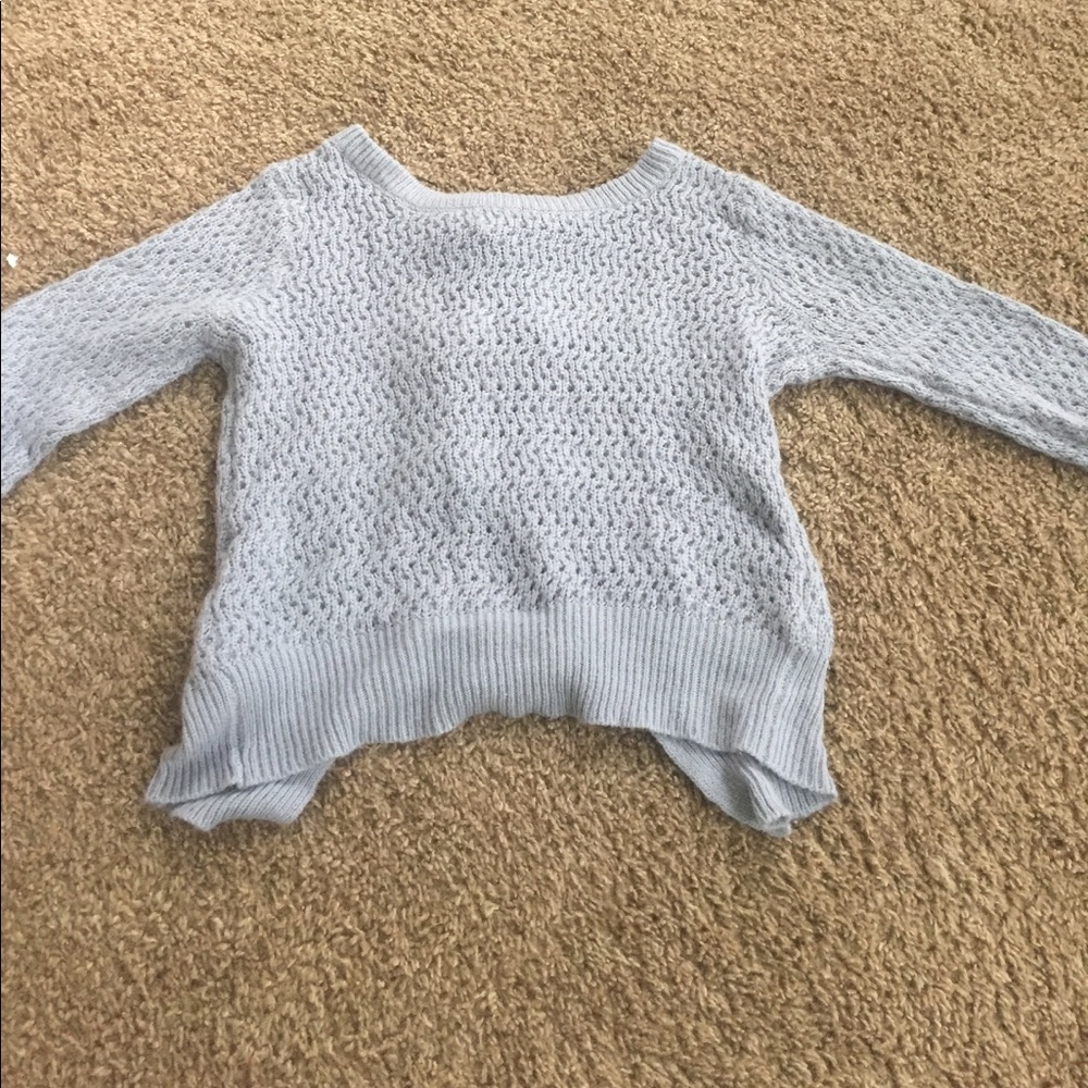 blue sweater