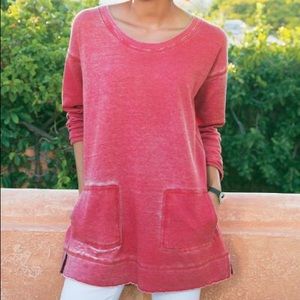 Soft Surroundings Afternoon Walk Tunic Plum NWT