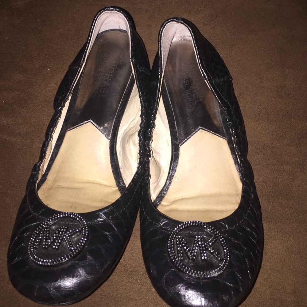 Michael Kor's Black Flats
