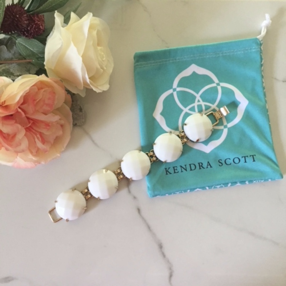 SOLD Brand New Kendra Scott White Cassie Bracelet