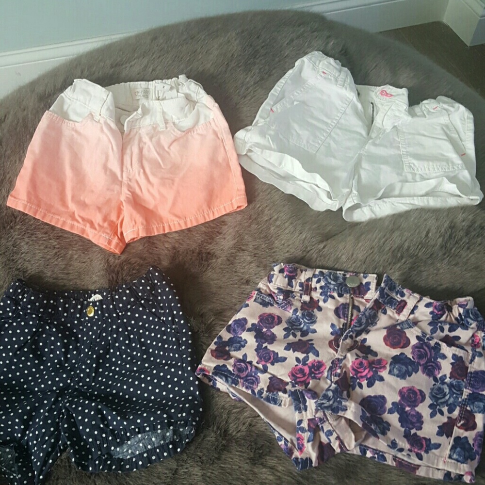 Girls shorts size 8 except flower print size 10