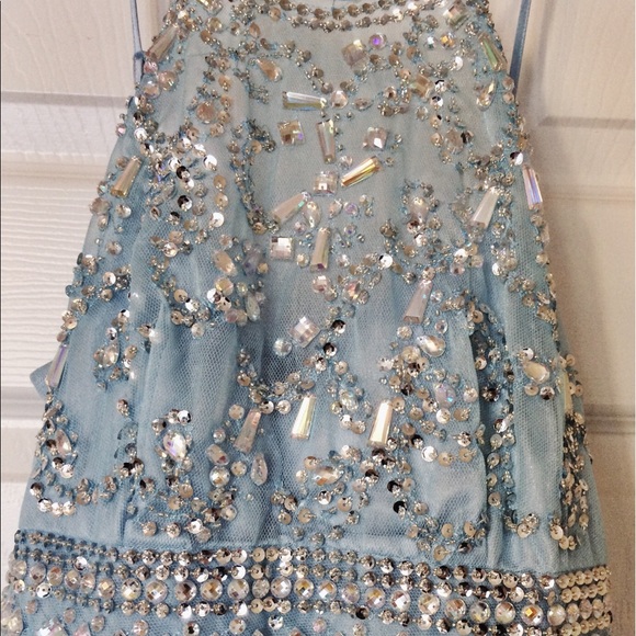 Light Blue Prom Dress - Picture 3 of 4