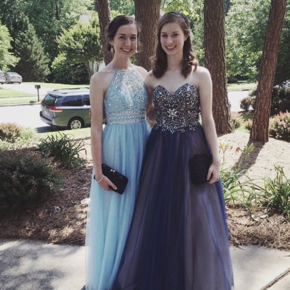 Light Blue Prom Dress - Picture 4 of 4