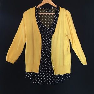 Maurice's polka dot tank with sweater