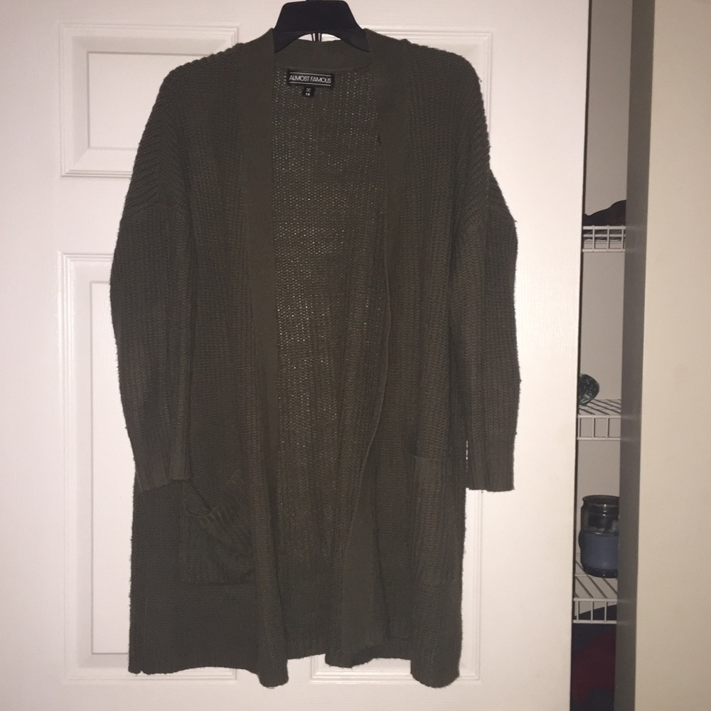 Olive Green Cardigan