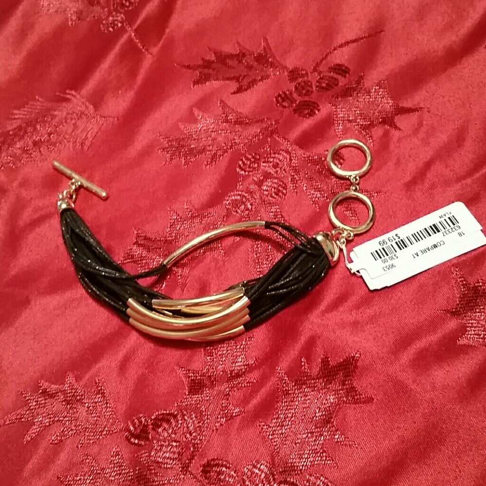 Black and gold bracelet