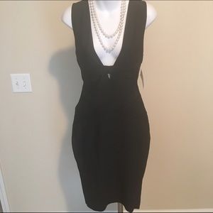 NWT Black bandage dress L