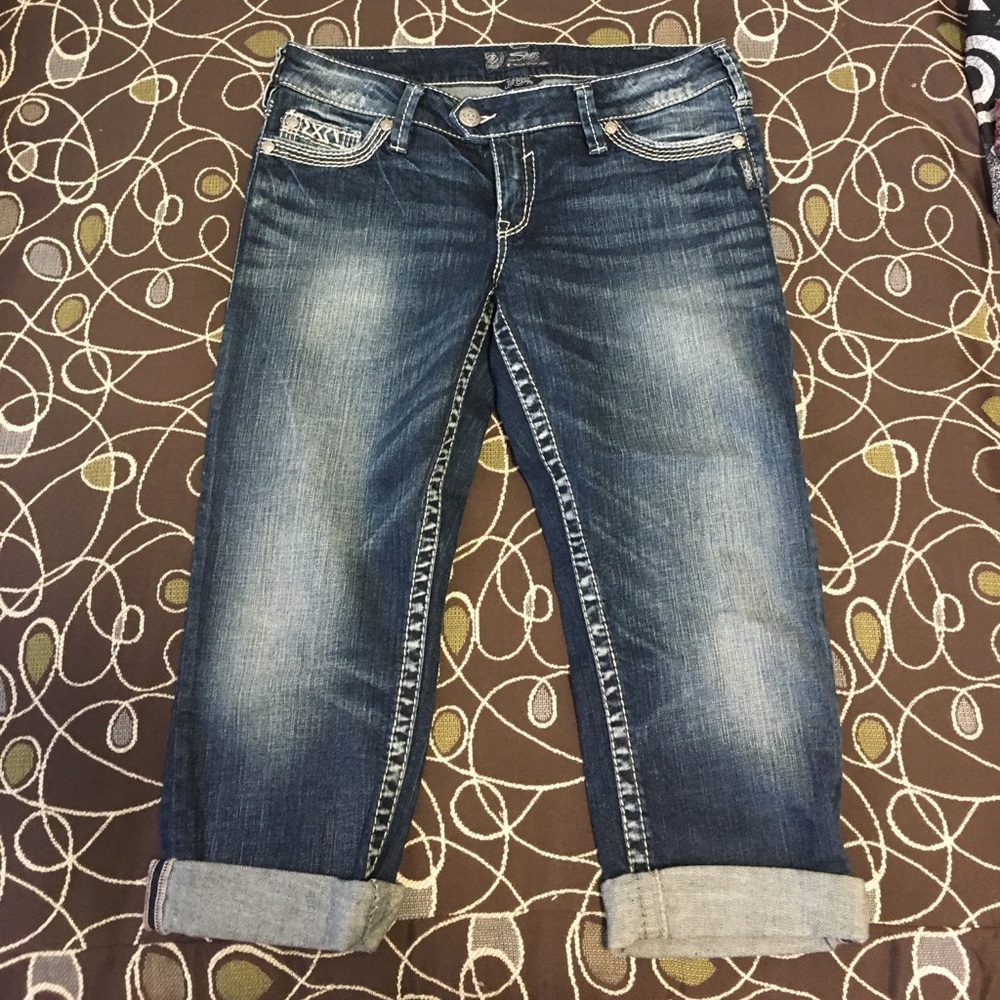 Silver Jeans Tuesday Capri Size 31 NWOT