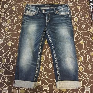 Silver Jeans Tuesday Capri Size 31 NWOT