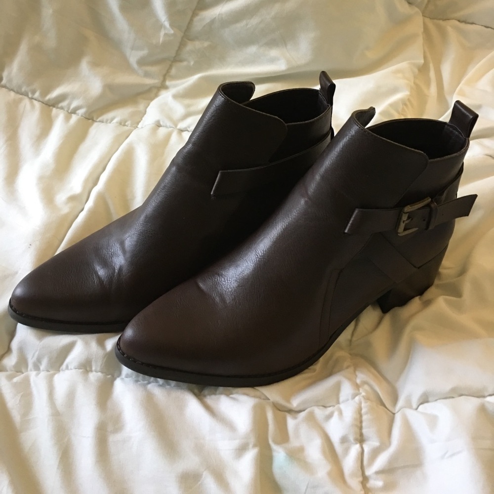 Brown ankle boots