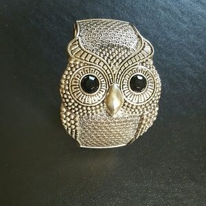 Silver Owl Bangle